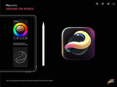 Procreate Around The World app art branding design digital guatemala icon illustration logo pollitq procreate render shot ui vector