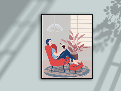 The very ordinary weekend cafe custom illustration event illustration illustration illustration gift portrait illustration restaurant sofa women