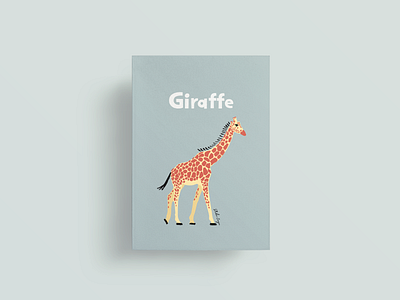 Animal Series. 7 Giraffe 🦒 animal animal art animal illustration animal lover australia digital illustration giraffe graphic design illustration kids lifedrawing nature vintage vintage illustration wildanimal