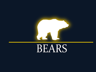 Logo de Bear luz graphic design logo