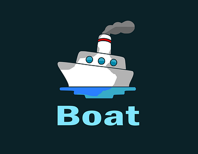 Logo de boat graphic design logo