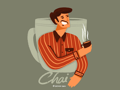Chai animation app branding chai coffee design graphic design illustration indian ink logo mobile motion graphics product design sketch tea typography vector