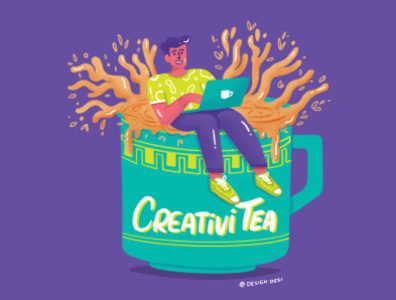 Creativitea animation app branding creative design design drawing google design graphic design illustration invision logo mobile app motion graphics product design sketch team typography vector website workspace