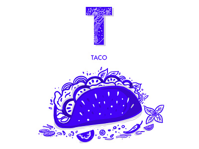 TACOS adobe animation app artwork branding design digital art food and drink graphic design icon illustration illustration art mobile motion graphics sketching tacos typography vector web deisgn