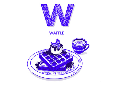 WAFFLE animation app artist branding design food and drink food illustration graphic design illustration illutrator mobile motion graphics product design typogaphy typography ui vector waffles wallpaper web design
