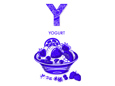 YOGURT 36daysoftype animation app branding design food app food illustration graphic icon illustration mobile motion graphics sweets typogaphy typography vector yogurt