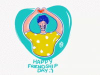 Dribbble - Happy-Friendship-Day!.gif by Süha Eryaşar