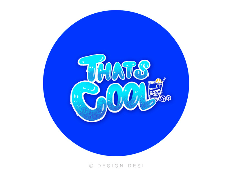 That's Cool logo animation nature minimal adobe xd artist procreate app uiuxdesign 2d website mobile icon typography graphicdesign app flat branding vector illustration design