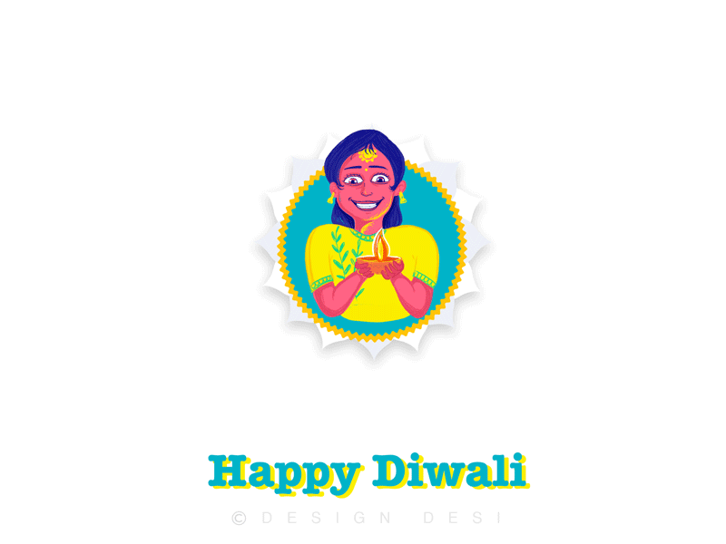 Happy Diwali adobe xd branding design festival graphic design icon illsutrator illustration india ipad pro logo mobile motion graphics procreate sketch texture typography uiux vector website