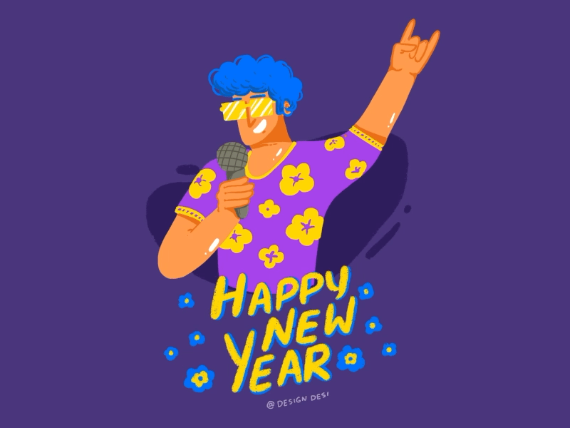 Keep Rockin' - Happy Holidays and New Year 2020, from Face44 by Face44 on  Dribbble