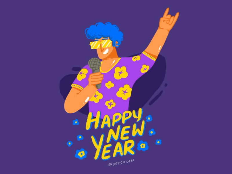 Happy new year 2020 2020 trend animation app artwork branding design doodle gif graphic design happy holidays happynewyear icon illustration illustration art logo music sketch typography ui design vector