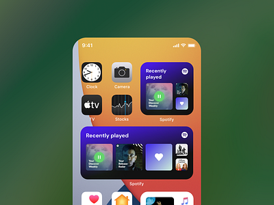 Spotify Widgets on iOS14