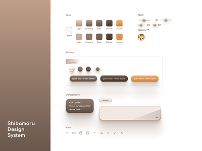 Shibamaru Design System app design system figma ios ui design web design