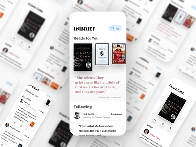 InBrief figma ios light ui web design