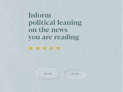 Political leaning browser extension teaser extension neumorphism serif ui ux visual design