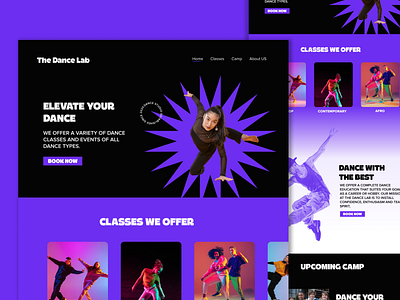 The Dance Lab Landing Page