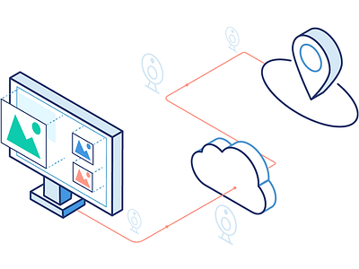 2.5d video surveillance system 2.5d illustration