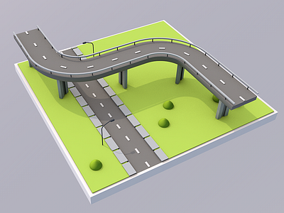 road and bridge model