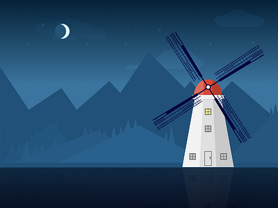 windmill illustration