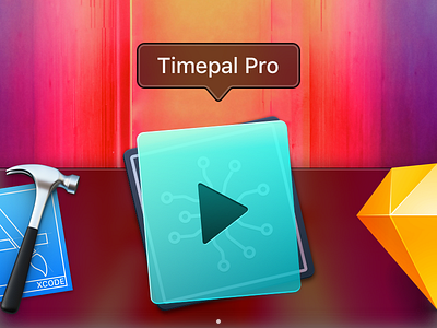Timepal Pro – Mac App Icon app branding dock icon icon illustration mac app mac icon mojave osx icon time management time tracker timer