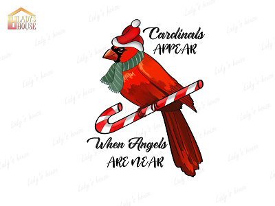 Cardinals appear when angels are near, Christmas snowman christmas