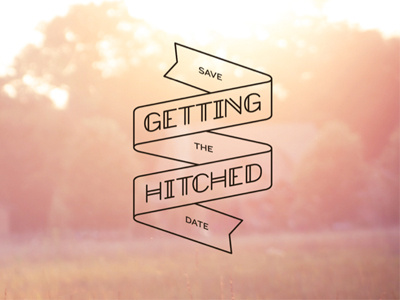 J&K Save the Date | Getting Hitched date getting hitched jk ribbon save the