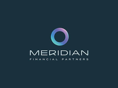 Meridian Financial Partners Logo circle colorful gradient logo modern ring
