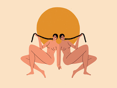 Intertwine - Unlocking the tender heart dance girl illustration summer sun vulnerability woman