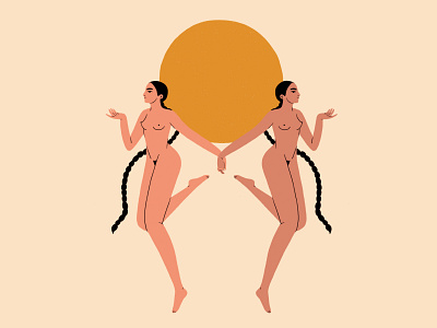 Intertwine - Witnessing Magic being dance girl happy illustration summer sun woman