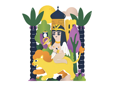 Ishtar design female goddess graphic illustration passion