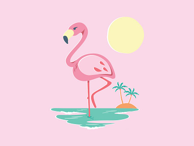 Endless Summer -Pink Flamingo