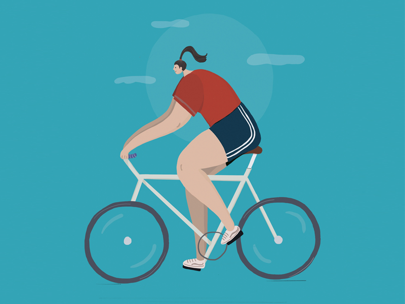 Cycle Girl by Meital Shushan on Dribbble