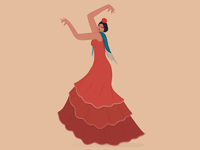 Los pies del gran poder 💃🏻 Carmen Amaya dance flamenco illustration passion procreate woman