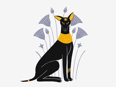 Animal Gods Of Egypt - Anubis ancient animal art dog egyptian god gold illistration jewel