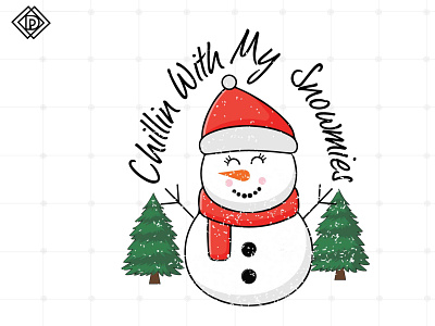 Chillin' With My Snowmies SVG| PNG, Christmas Png reindeer png