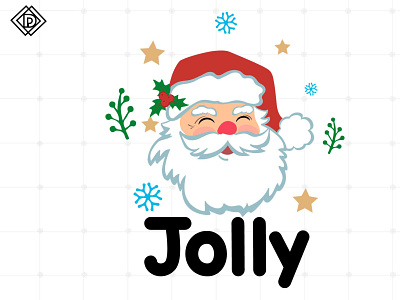 Groovy Jolly Santa Face SVG Files| Christmas Png deer png