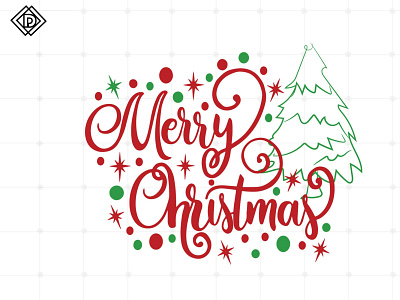 Merry Christmas SVG File for Cricut, Christmas Png