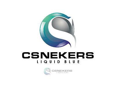 Logo Design - S Letter branding communications computer networking corporation cs letter full color. internet web letter c liquid blue modern solutions sport