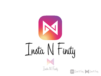 Logo Design - Insta N Finity communications computer networking entertainment media infinity internet. letter n logo media insta teamwork integrity vector n