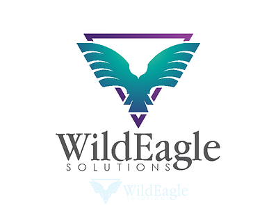 Logo Design - Eagle Solutions amc studio animals blue. branding community company eagle foundations logo design security solutions sports