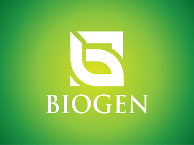 Logo Design - Biogen amcstudio biotech eco friendly green healing healthcare medical medicine modern herbs. pharmaceutical physician traditional herbs