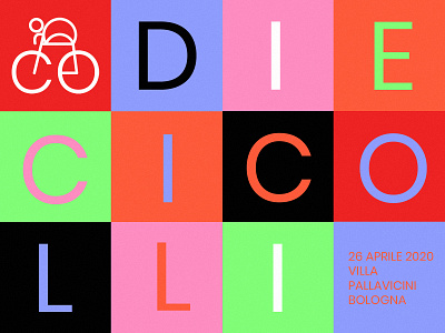 Dieci Colli Blocks bike brand brand design branding cyclist logo