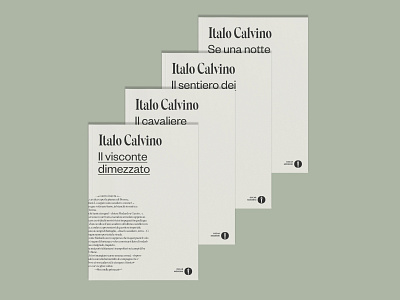 Books Italo Calvino art direction book cover editorial italo calvino minimal mondadori redesign typography