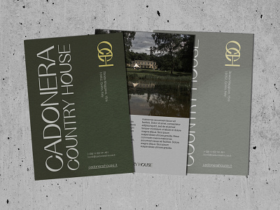 Cadonera pt. 1 brand brand design branding brochure design editorial graphic design hotel logo print typography