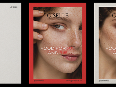 Giselle brand design branding editorial logo typography web design