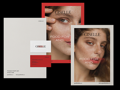 Giselle brand design branding editorial logo typography web design