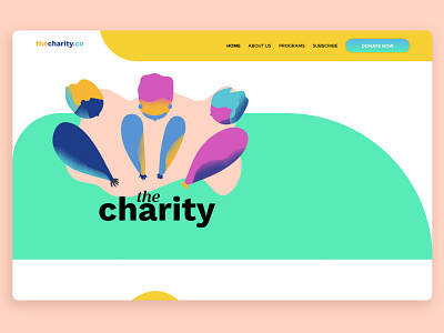 The Charity - Web Design illustration no profit web design web developer website
