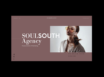 SoulSouth Agency Homepage adobe xd homepege interface ui ux web design website