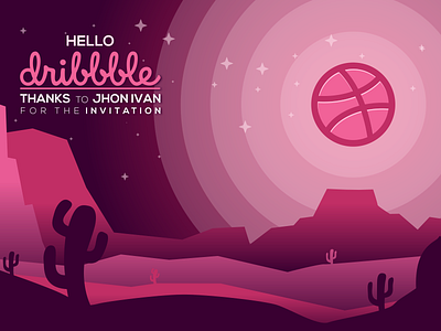 Hello dribbble dribbble flat short