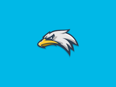 eagle gaming logo eagle flatcolor ilustrator logo vector
